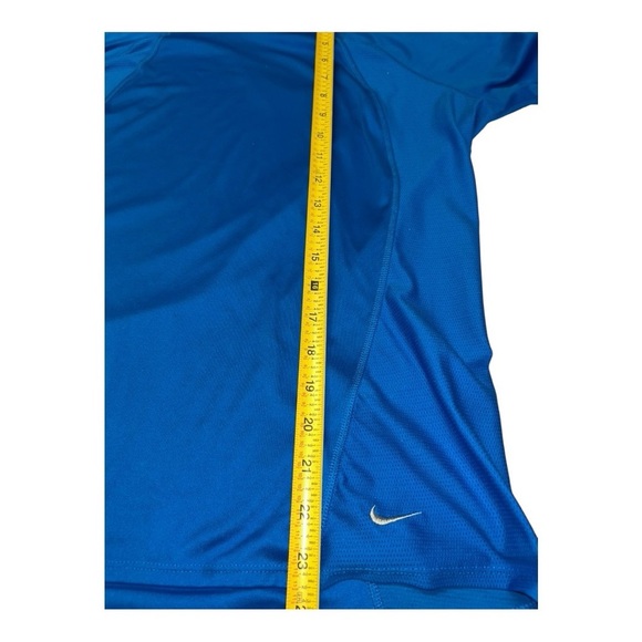 Nike Womens Dri Fit Shirt Running Training Size L Royal Blue Performance - Picture 6 of 10